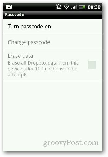 Comment protéger Dropbox par mot de passe sur Android