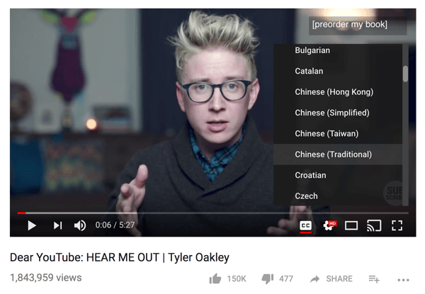 La communauté de Tyler Oakley a traduit l'une de ses vidéos YouTube en 68 langues différentes.