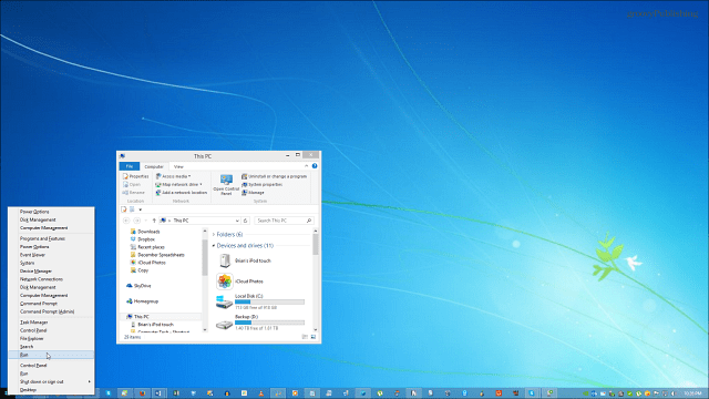 Arrière-plan du bureau Windows 8.1