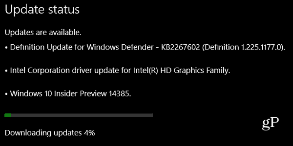 Windows 10 Preview Build 14385 publié pour PC et mobile