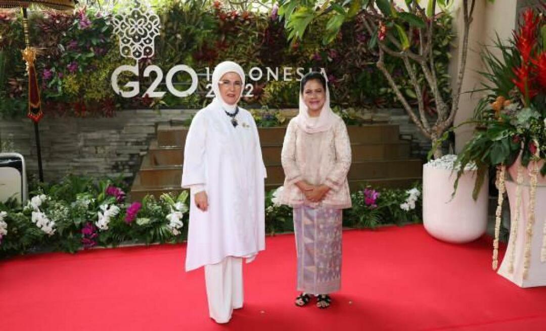 Emine Erdoğan a rencontré les épouses des dirigeants au sommet du G20