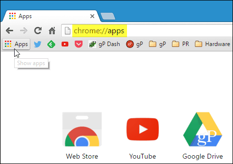 Lancer les applications Chrome