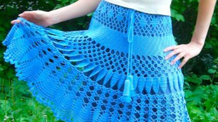 Comment tricoter une jupe pratique avec un crochet? Astuces pour tricoter une jupe en tricot perforée