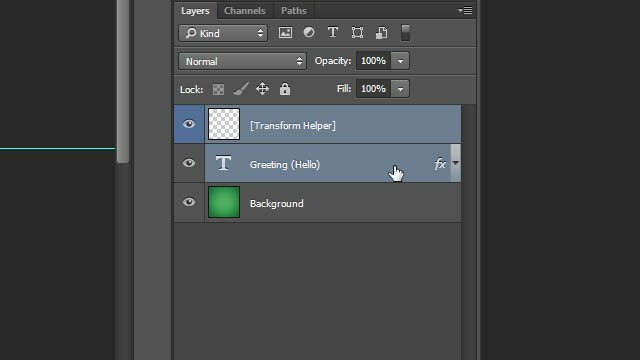 Cheat Photoshop Transformations de calque de texte Astuce sélectionner les calques panneau de calques Photoshop