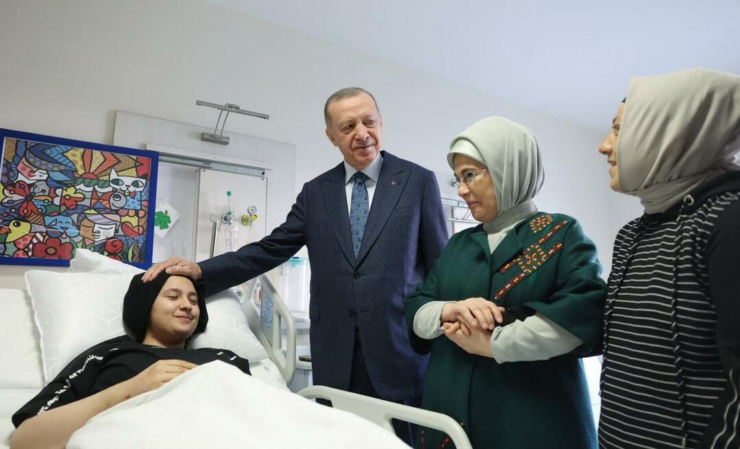 Le président Erdoğan et son épouse Emine Erdoğan ont rencontré les enfants de la catastrophe