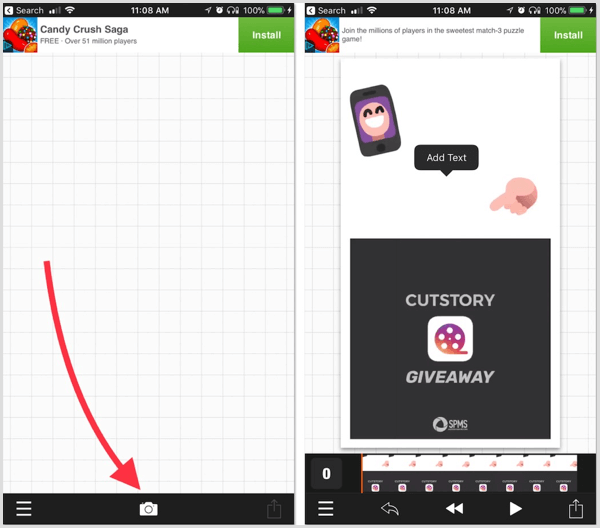 L'application Vont ajoute des codes hexadécimaux