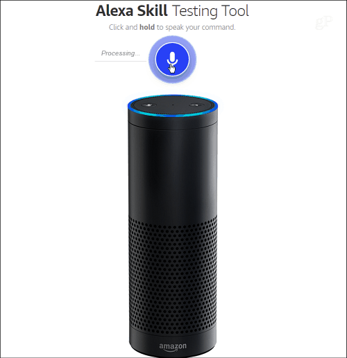 Outil de test de compétences Alexa