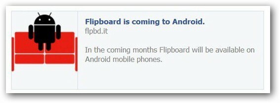 Flipboard pour Android peut désormais être le vôtre