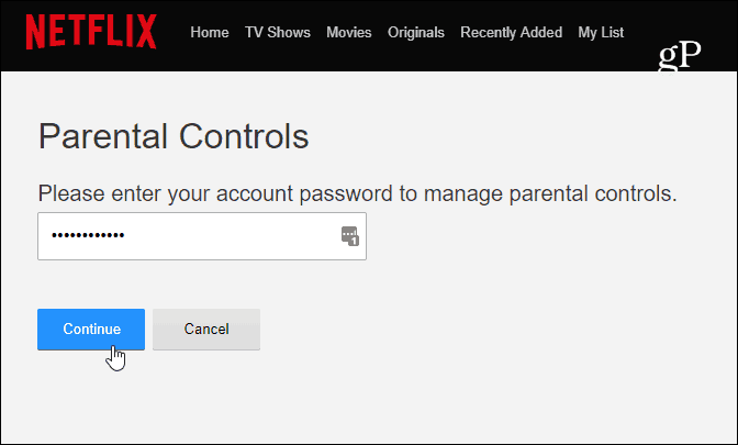 3 Mot de passe du compte Netflix