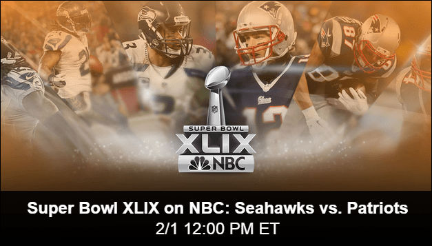 NBC Streaming Super Bowl XLIX en ligne gratuitement