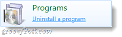désinstaller un programme sous Windows 7