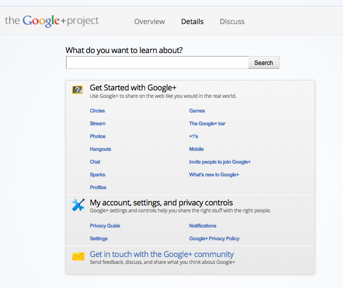 projet google +