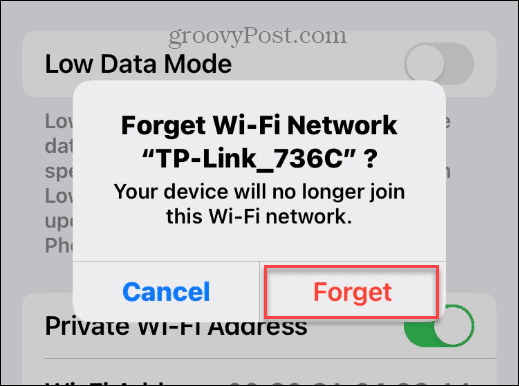 Changer le mot de passe Wi-Fi sur iPhone