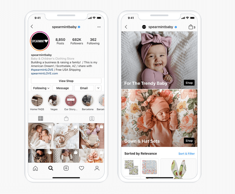 Boutiques et boutiques Facebook sur Instagram: Nouveaux outils commerciaux pour les marketeurs: Social Media Examiner