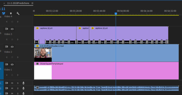 Utilisez un flux de travail en six étapes pour créer une vidéo pour plusieurs plates-formes, étape 10, ajoutez votre fichier .srt à votre vidéo dans Premiere Pro