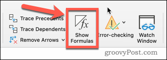 Afficher les formules dans Excel
