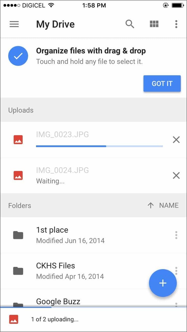 Google Drive pour iOS mis à jour avec le support 3D Touch