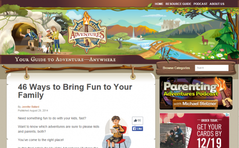 My Kids 'Adventures a été lancé en 2013. 
