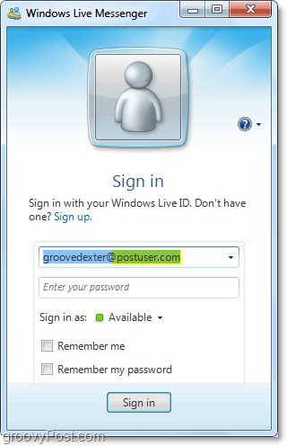 Windows Live Messenger peut être utilisé avec votre compte de domaine si vous le configurez