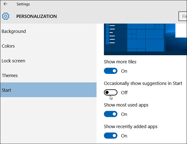 Paramètres de démarrage de Windows 10