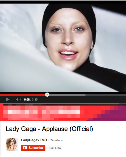 Lady Gaga - applaudissements