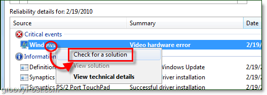 vérifier les solutions Windows 7 aux problèmes