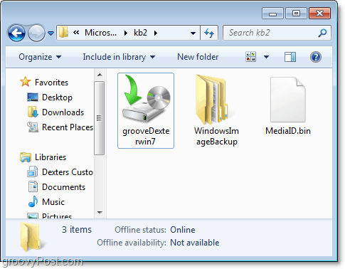 Sauvegarde Windows 7 - tout est terminé, vous avez maintenant une sauvegarde
