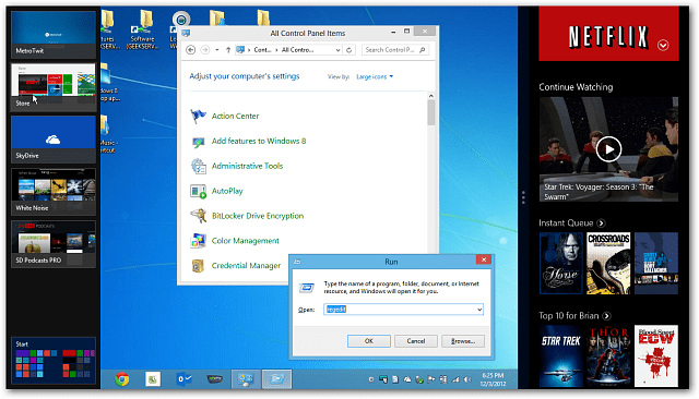 Activer la fonction d'accrochage Windows 8 sur les moniteurs basse résolution