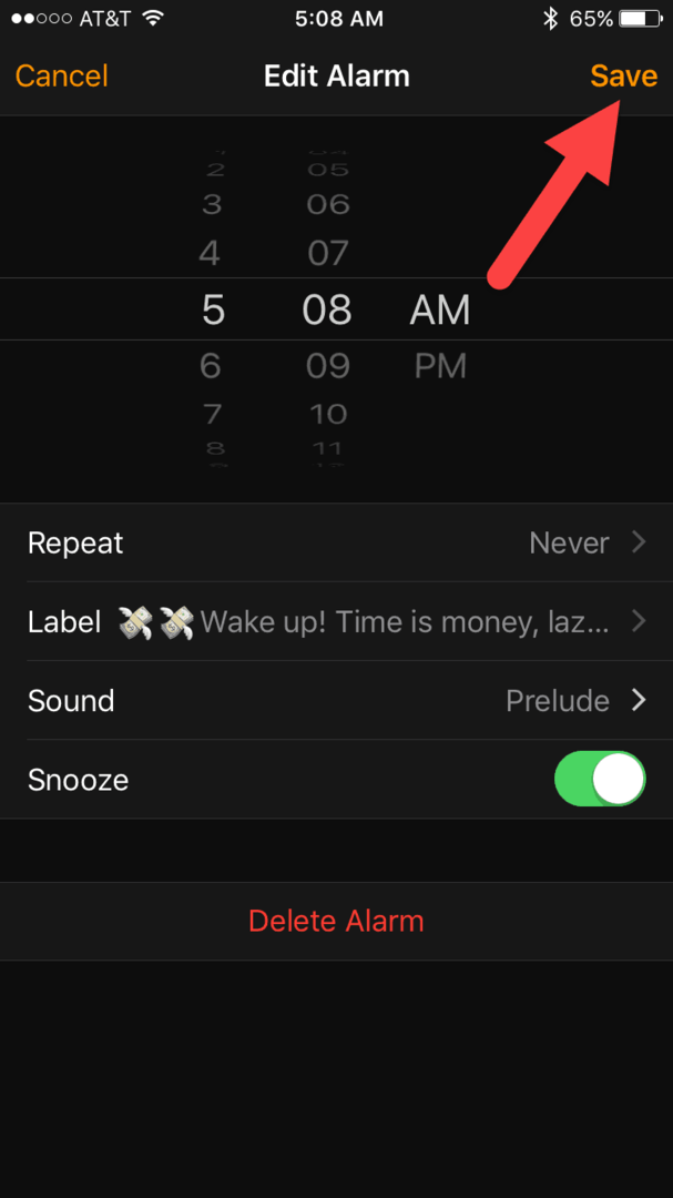 Comment définir les étiquettes d'alarme de l'iPhone et désactiver le bouton de répétition