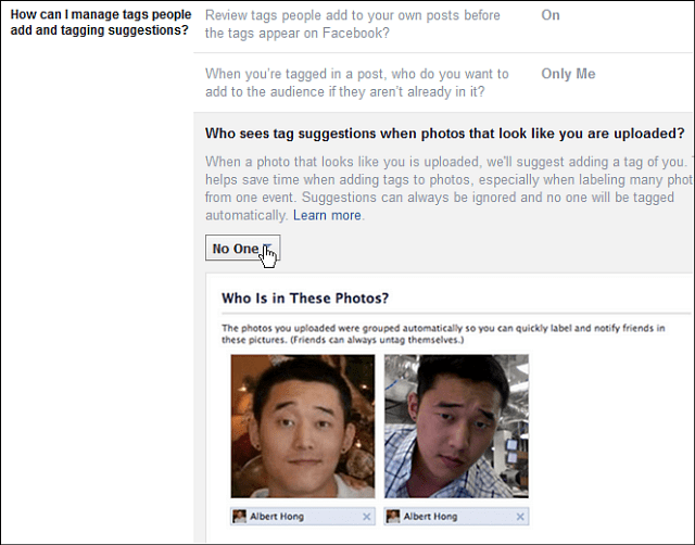Empêchez Facebook de marquer automatiquement vos photos