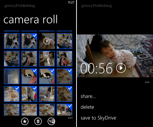 Windows Phone 8: téléchargement de photos et de vidéos sur SkyDrive