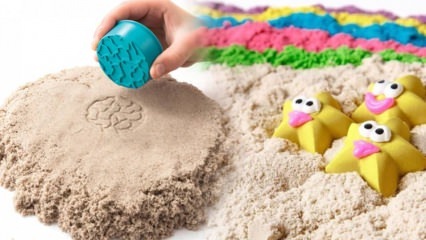 Fabrication de sable cinétique pour les enfants! Comment faire du sable cinétique pratique (sable lunaire) à la maison?