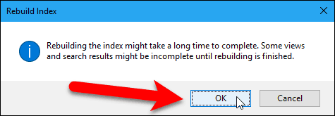 Reconstruire l'index