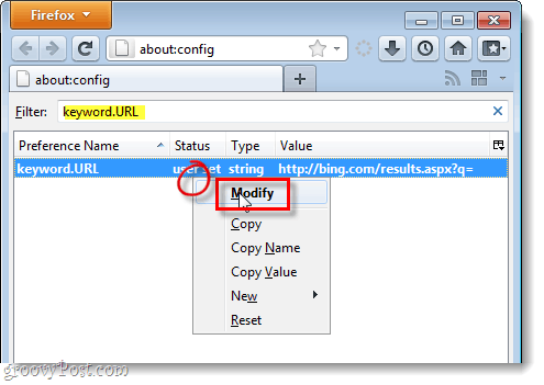 modifier firefox 4 keyword.url en fournisseur par défaut
