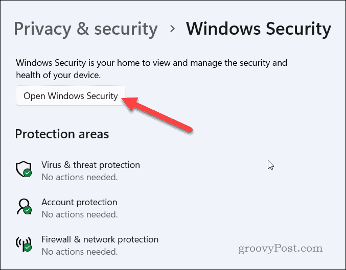 Lancez la sécurité Windows sur Windows 11