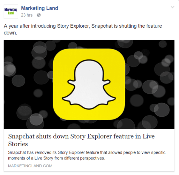 Snapchat arrête la fonction Story Explorer dans Live Stories.