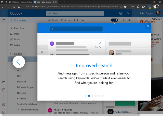 Comment accéder à la version bêta d'Outlook.com de Microsoft dès maintenant