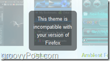 modules complémentaires bêta de Firefox incompatibles