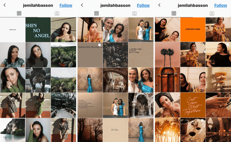 Profil d'entreprise Instagram de Jemilah Basson