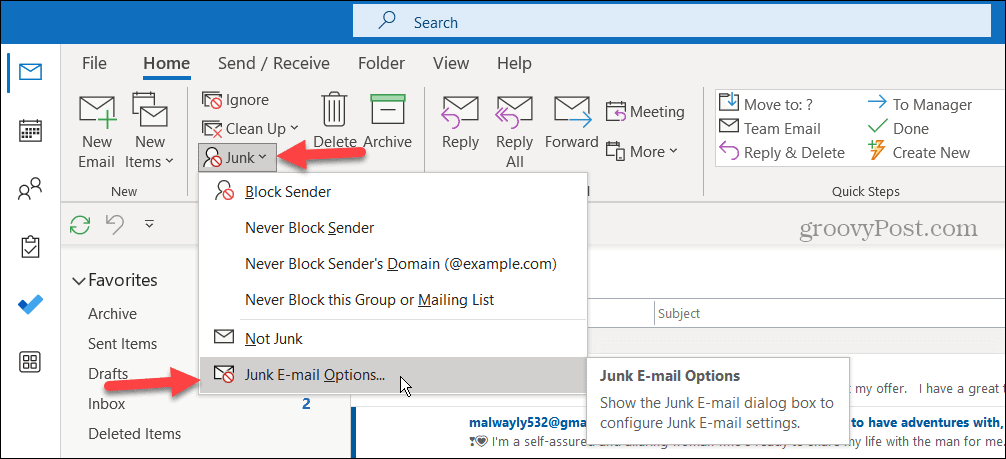 Outlook ne se synchronise pas