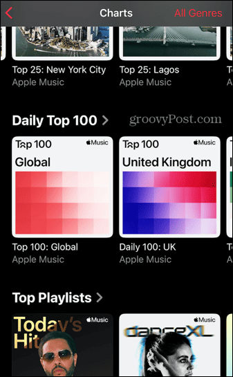 Apple Music Charts Top 100 mondial quotidien