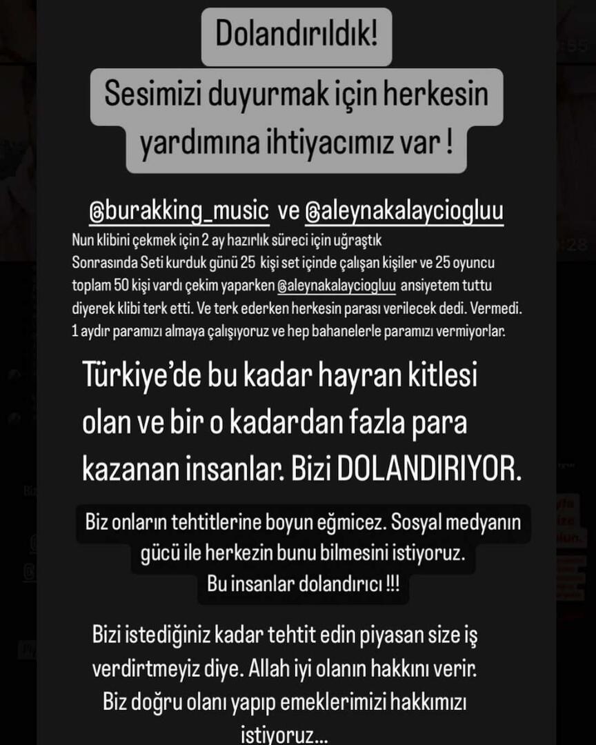 Allégations de fraude contre Burak King et Aleyna Kalaycıoğlu