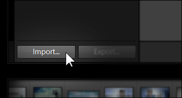 Importation de Lightroom