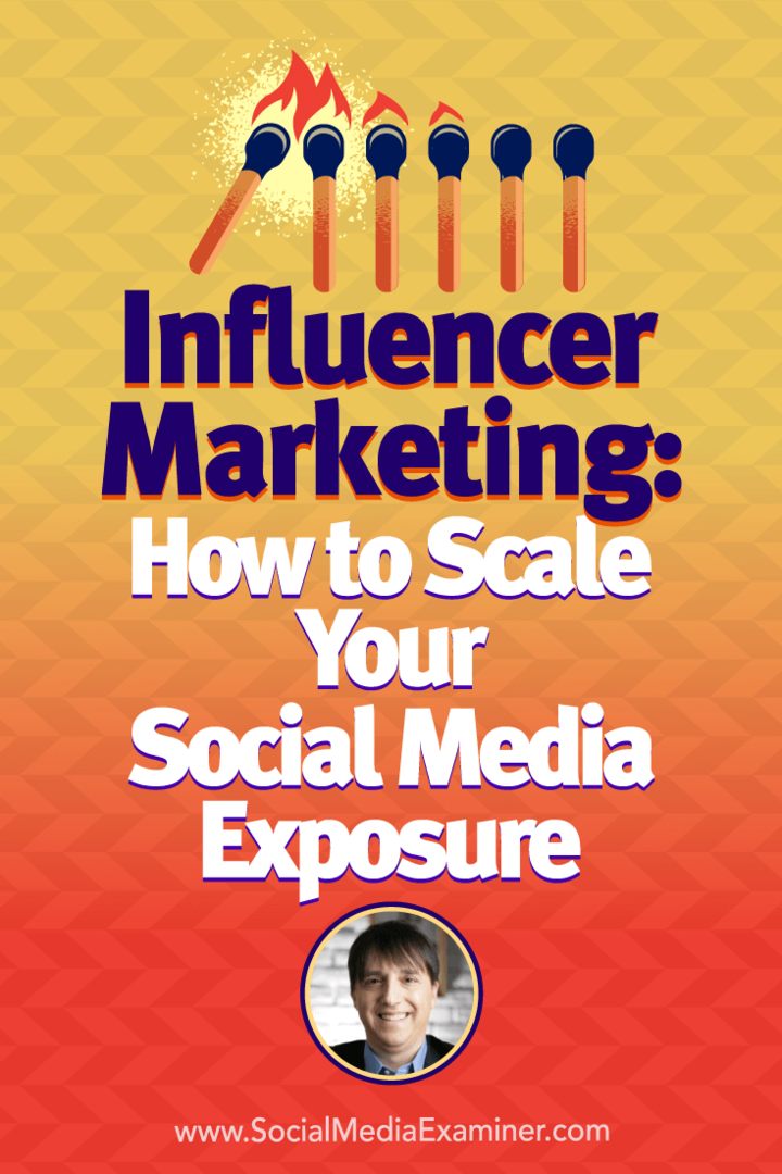 Marketing d'influence: comment augmenter votre exposition aux médias sociaux avec les idées de Neal Schaffer sur le podcast de marketing des médias sociaux.