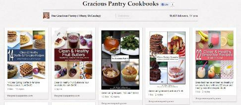 Tableau de livres de cuisine Gracious Pantry