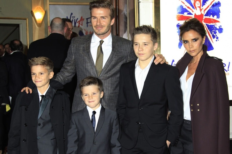 David Beckham et sa famille