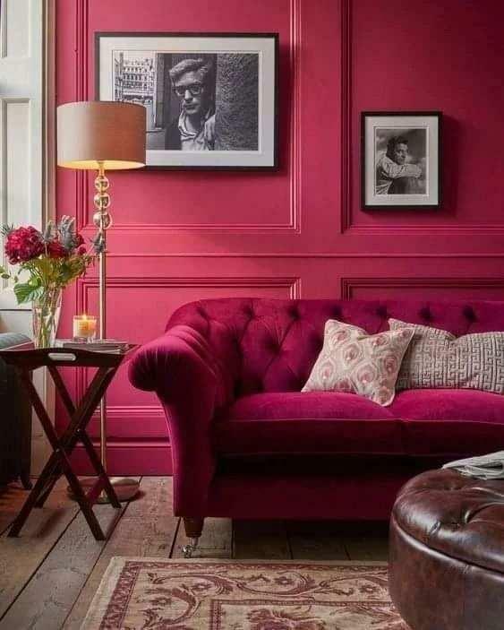 Décoration avec la couleur Viva Magenta