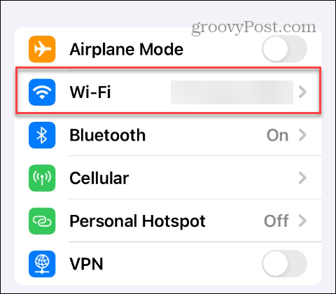 Oubliez un réseau Wi-Fi sur un iPhone