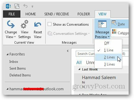 Aperçu des messages Outlook 3