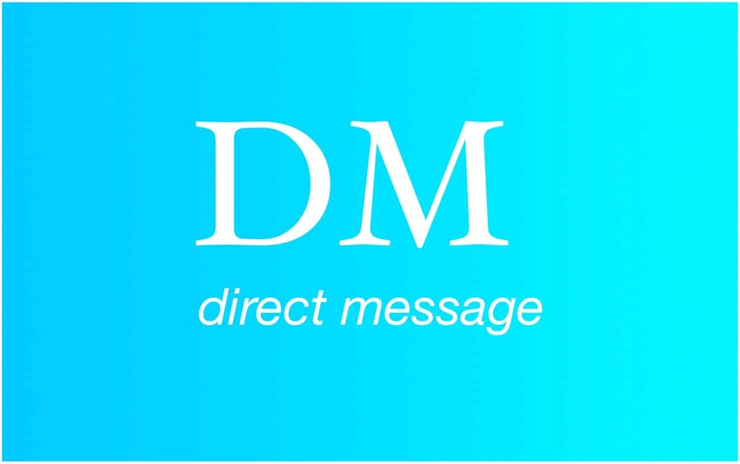 Messagerie directe DM